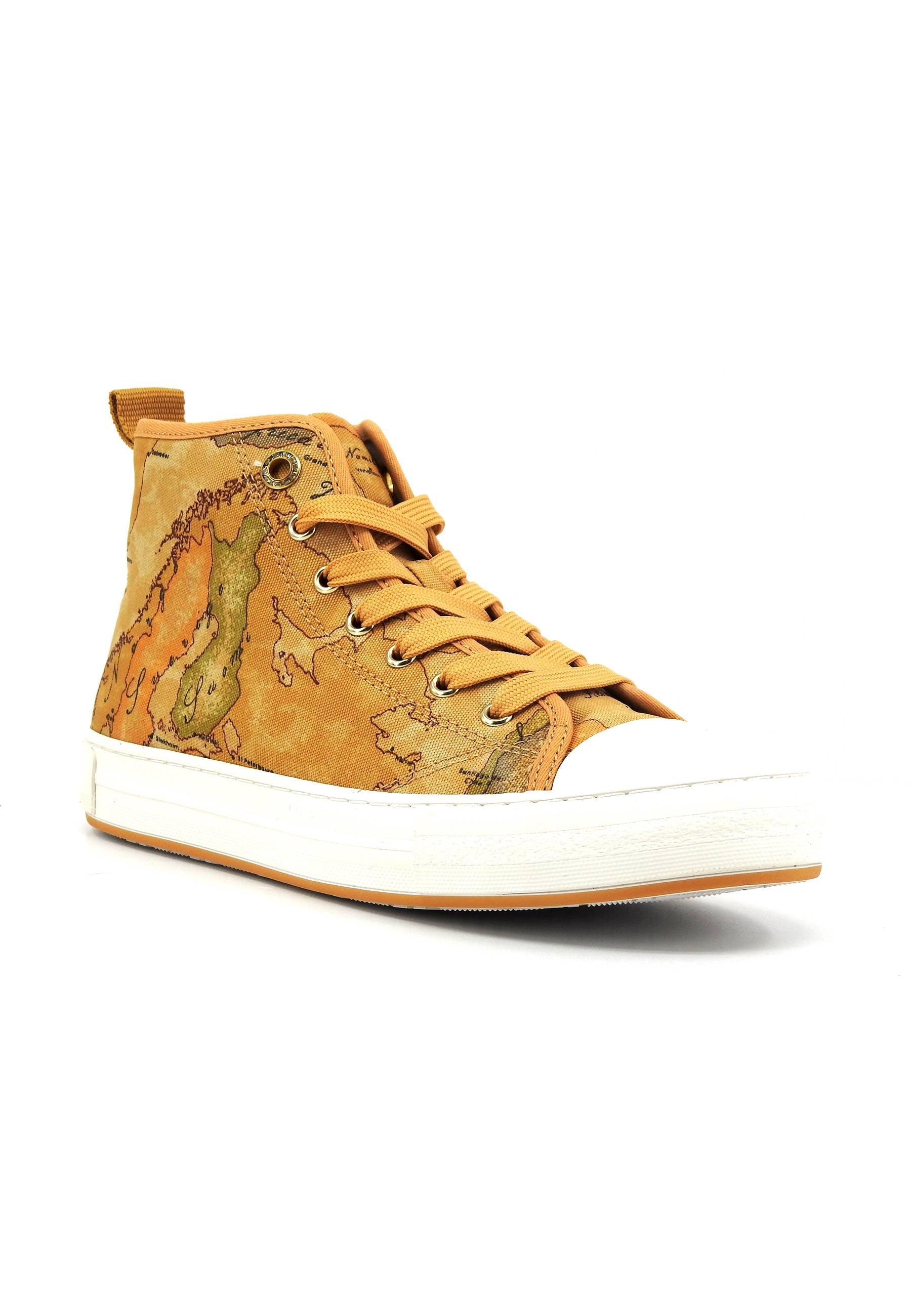 Scopri ALVIERO MARTINI 1° CLASSE Sneaker Hi Donna Geo Beige N1811