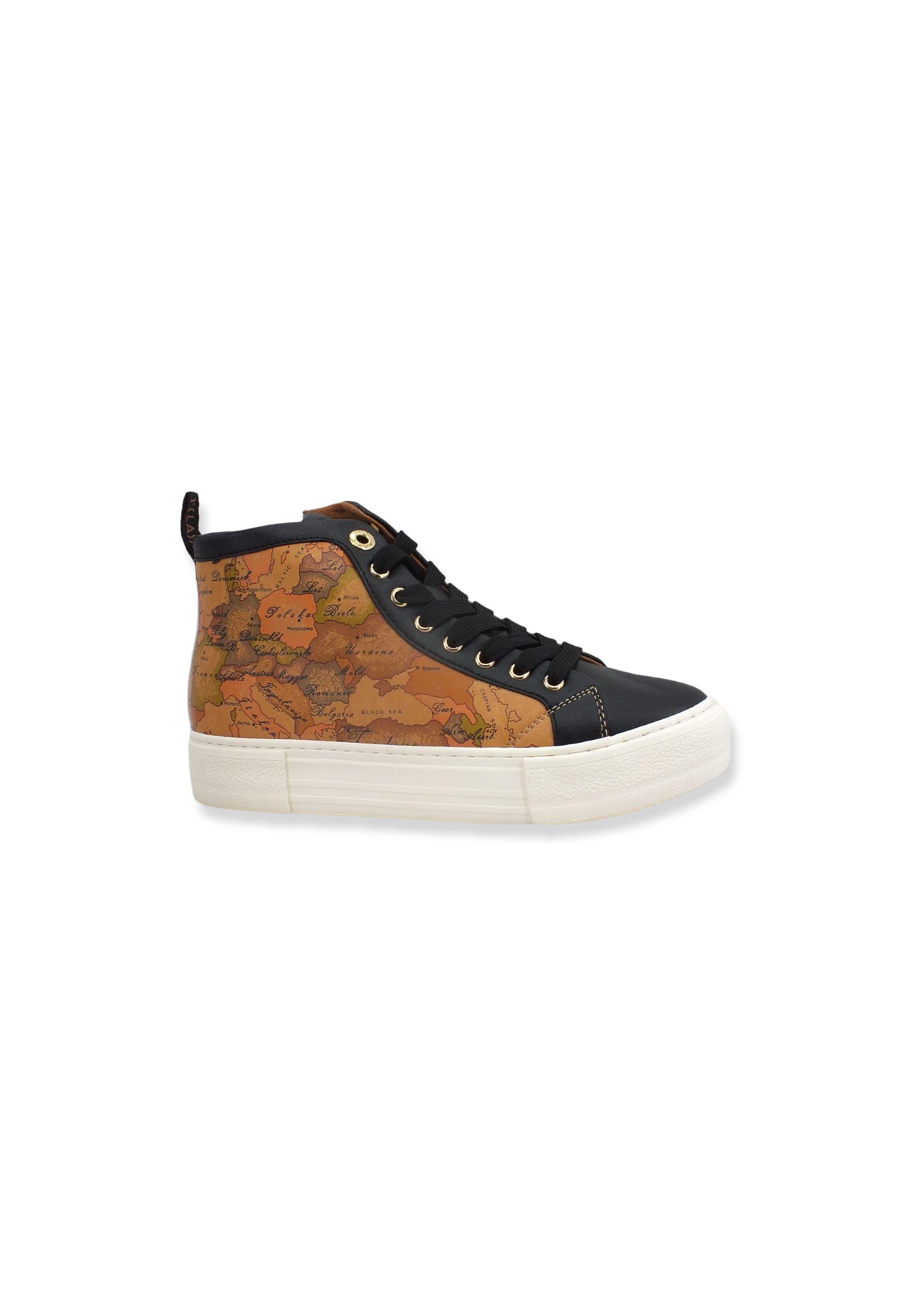 ALVIERO MARTINI 1° CLASSE Sneaker Punta Black Donna Black Geo Beige 1297-0208 - Sandrini Calzature e Abbigliamento