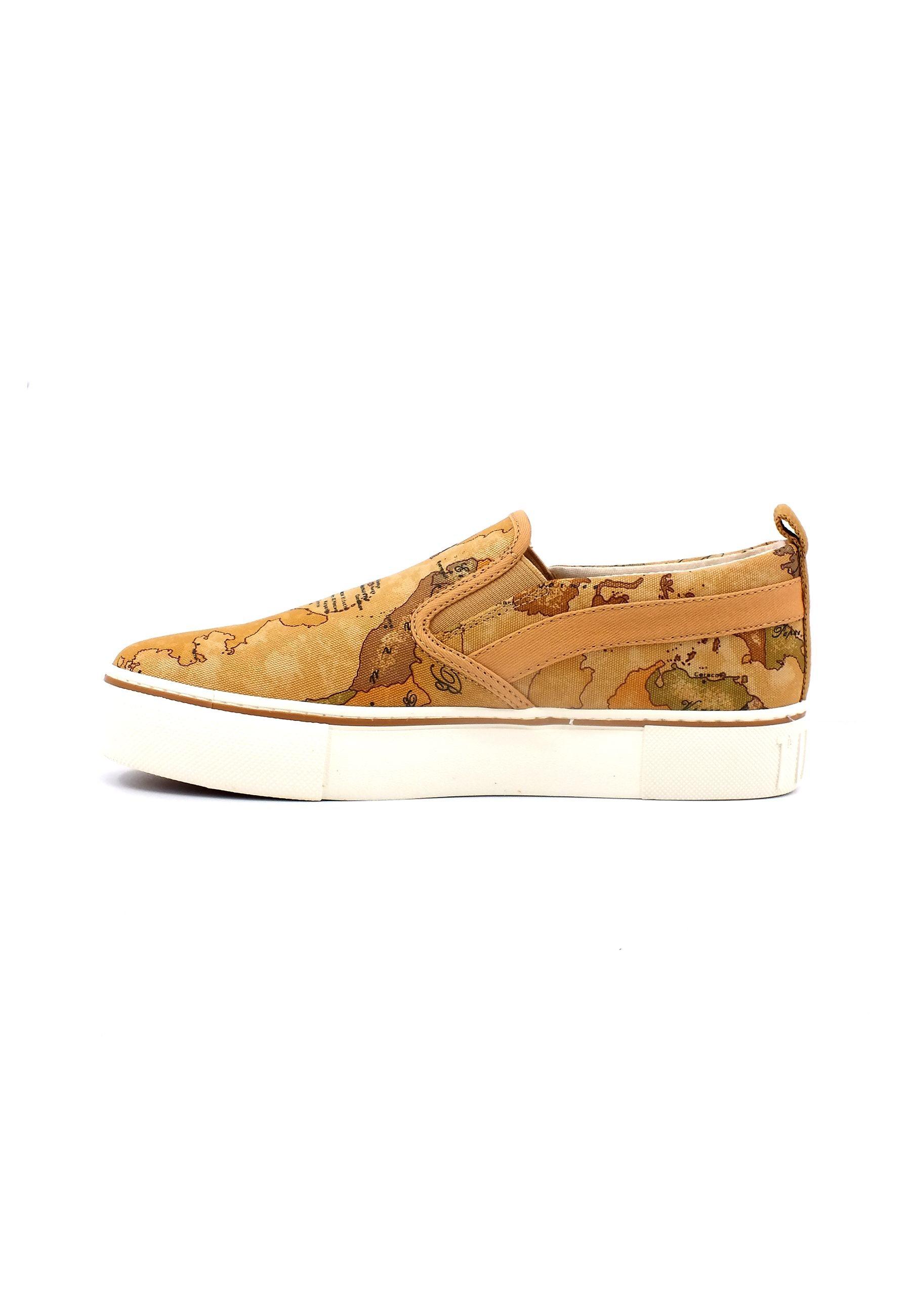 ALVIERO MARTINI 1° CLASSE Sneaker Slip On Donna Beige Geo N1492-0109 - Sandrini Calzature e Abbigliamento