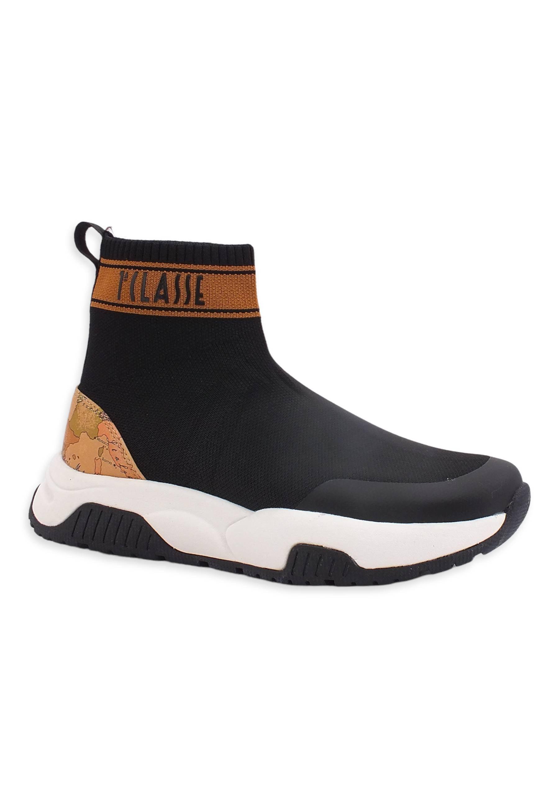 ALVIERO MARTINI 1° CLASSE Sneaker Sock Donna Black Geo N1318-1219 - Sandrini Calzature e Abbigliamento