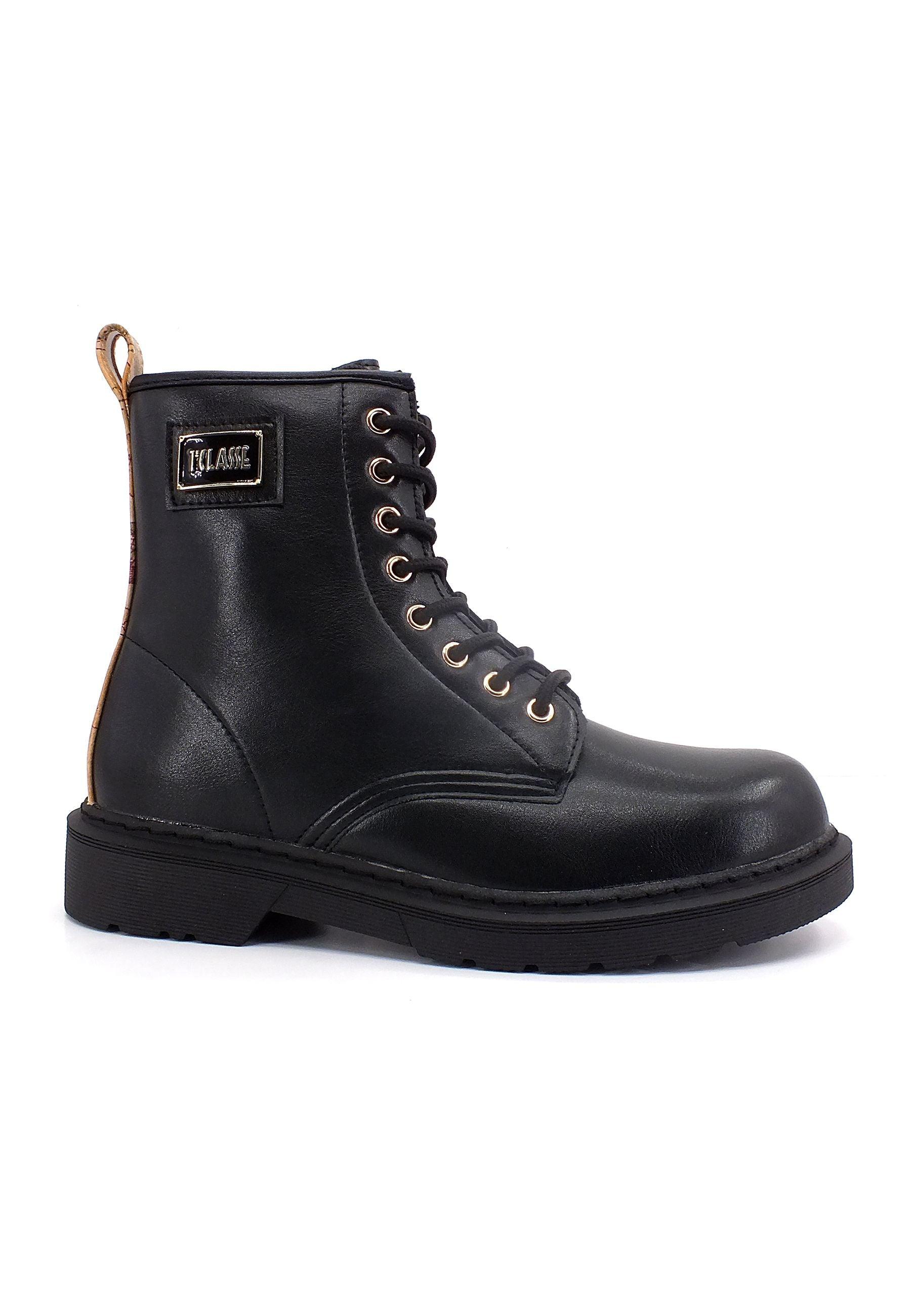 ALVIERO MARTINI 1° CLASSE Stivaletto Anfibio Geo Donna Black Z0327-201C - Sandrini Calzature e Abbigliamento