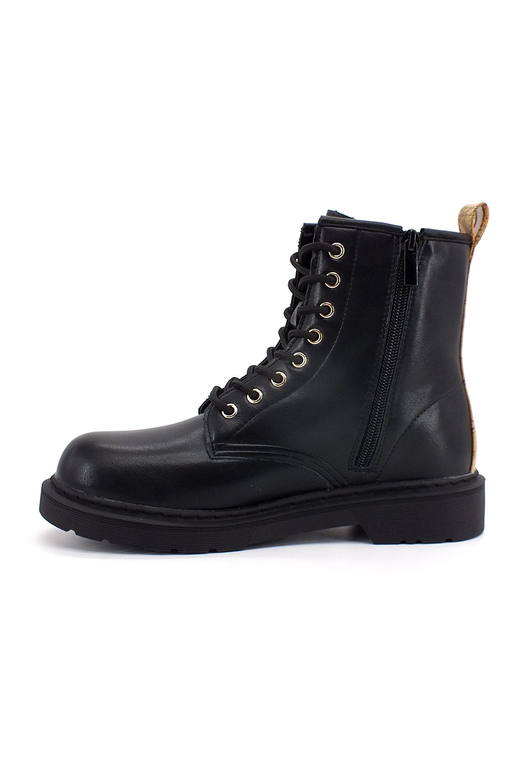 ALVIERO MARTINI 1° CLASSE Stivaletto Anfibio Geo Donna Black Z0327-201C - Sandrini Calzature e Abbigliamento