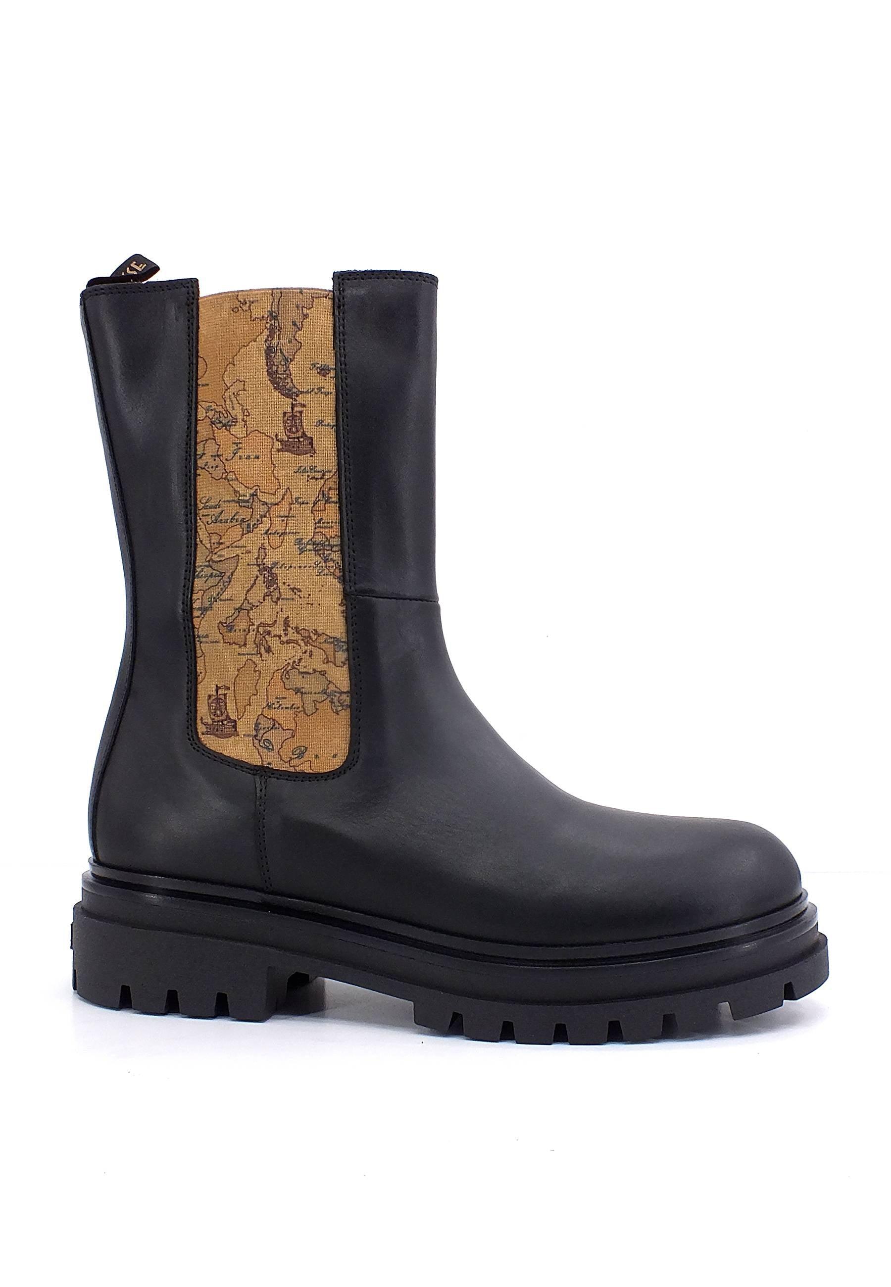 ALVIERO MARTINI 1° CLASSE Stivaletto Polacco Hi Donna Geo Black N1444-1251 - Sandrini Calzature e Abbigliamento