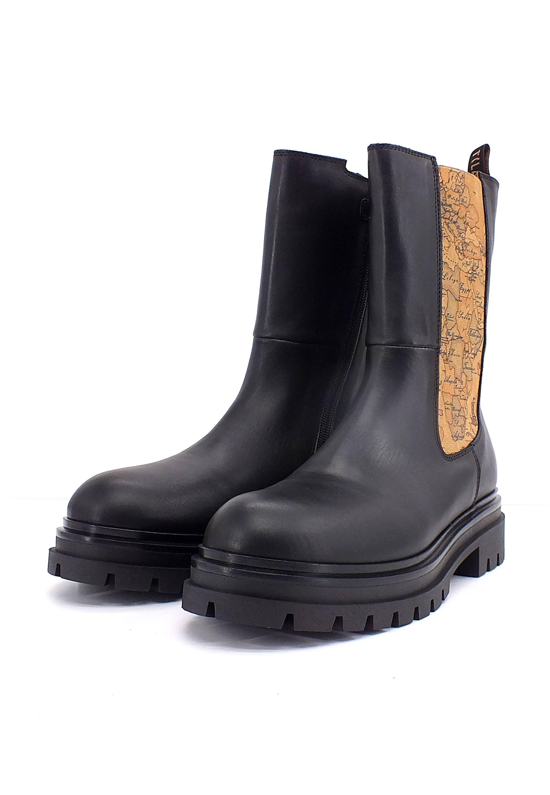 ALVIERO MARTINI 1° CLASSE Stivaletto Polacco Hi Donna Geo Black N1444-1251 - Sandrini Calzature e Abbigliamento