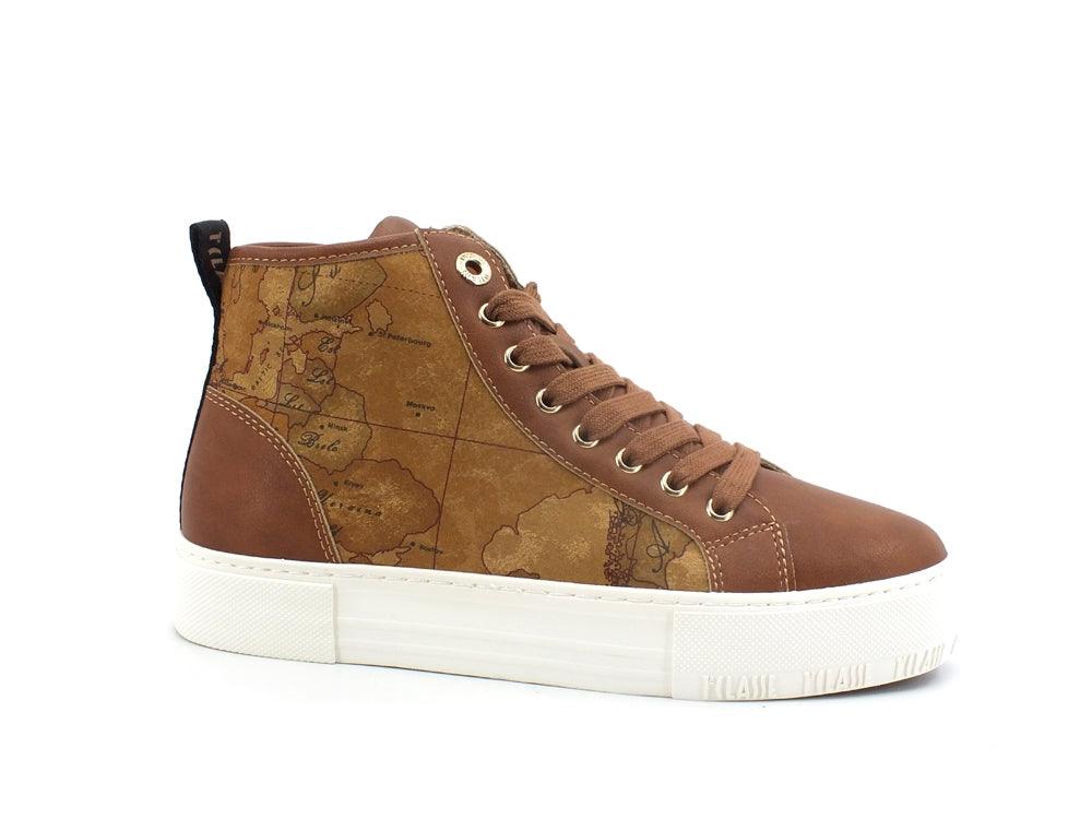 ALVIERO MARTINI 1A CLASSE Sneaker Platform Hi Beige Geo N0983-0208 - Sandrini Calzature e Abbigliamento