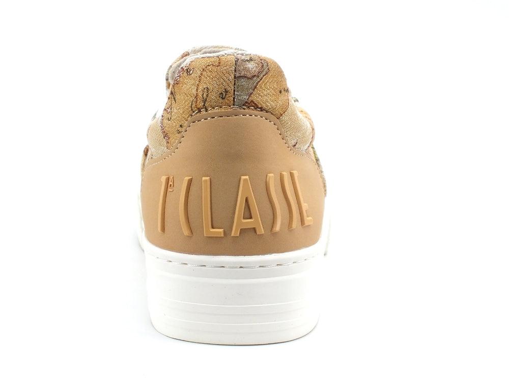 ALVIERO MARTINI 1A CLASSE Sneaker Slip On Geo Beige Lamè N0539-0931 - Sandrini Calzature e Abbigliamento