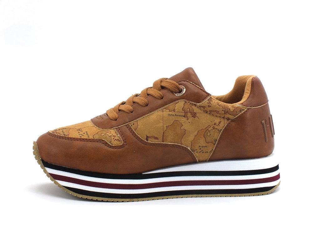 ALVIERO MARTINI 1A CLASSE Sneakers Cuoio Geo Beige P3A4-10711 - Sandrini Calzature e Abbigliamento