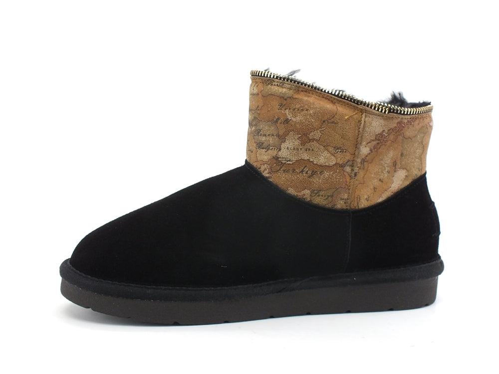 ALVIERO MARTINI 1A CLASSE Stivaletto Pelo Zip Black Geo N0124-407A - Sandrini Calzature e Abbigliamento