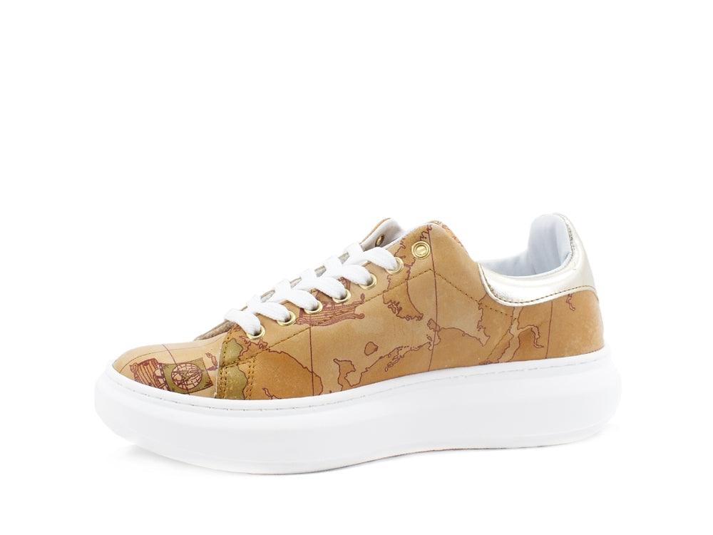 ALVIERO MARTINI 1A CLASSSE Sneaker Platform Laminato Geo Natural N0122-391F - Sandrini Calzature e Abbigliamento