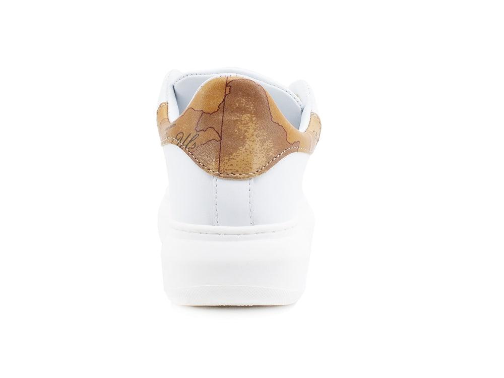 ALVIERO MARTINI 1A CLASSSE Sneaker Platform Pelle Geo White Z0097-578A - Sandrini Calzature e Abbigliamento