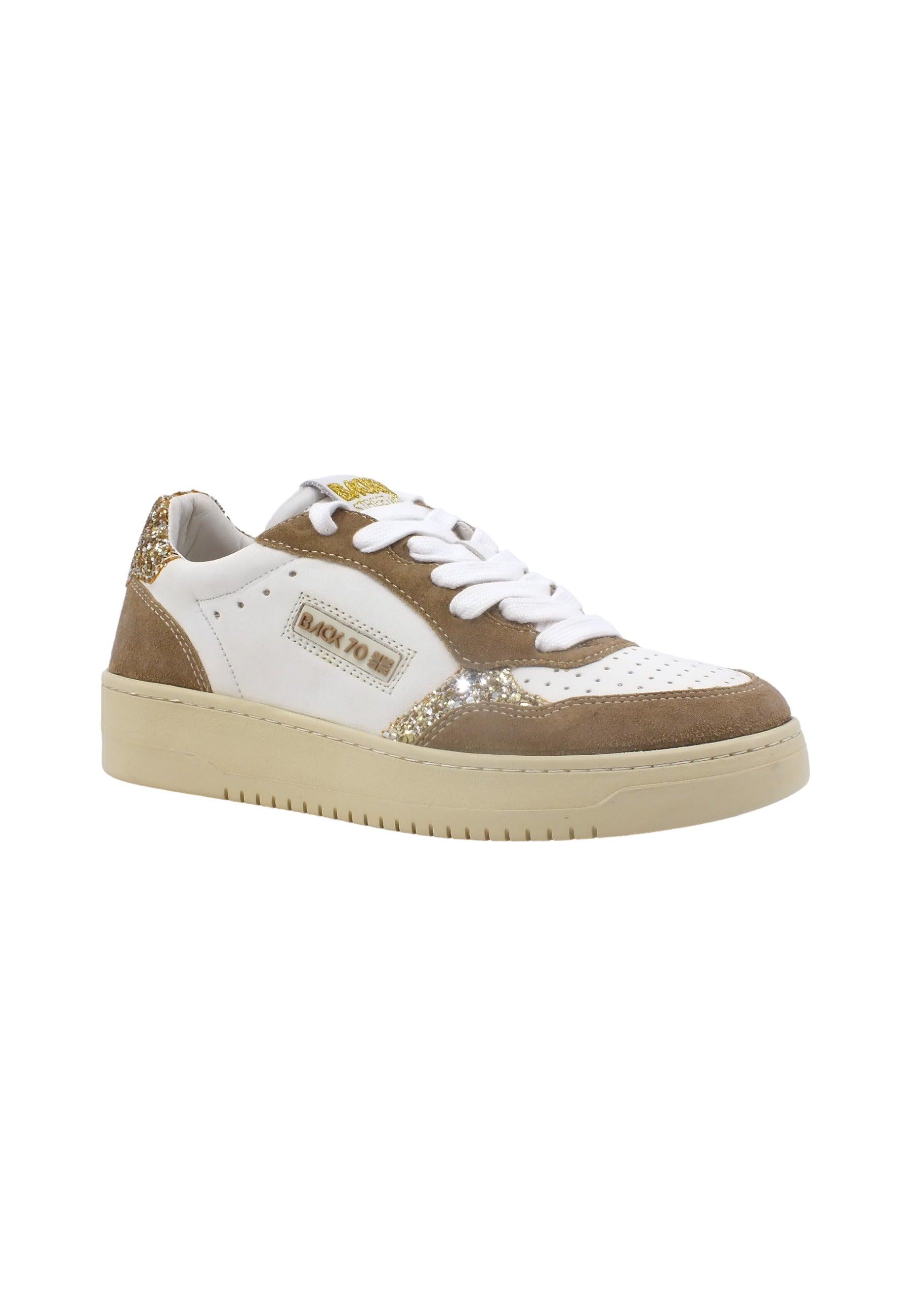 BACK70 Slam 902 Sneaker Donna Glitter Platine 108001 - Sandrini Calzature e Abbigliamento