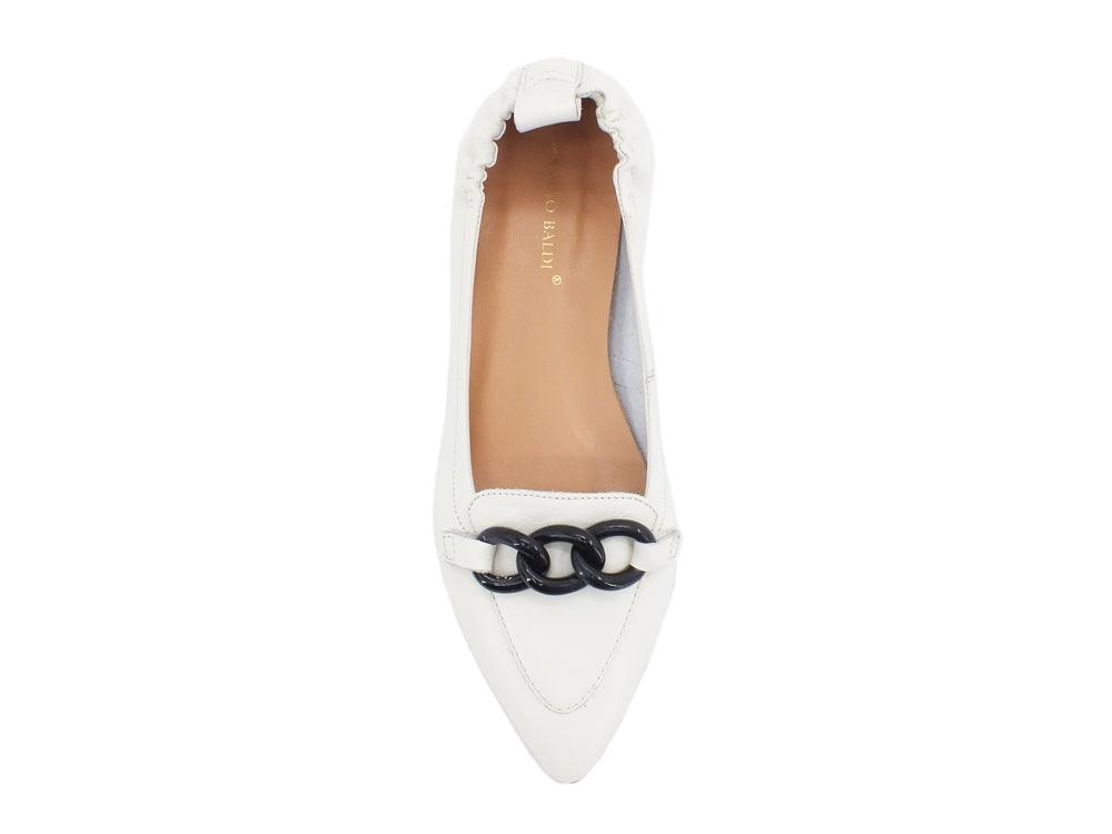 BALDI Ballerina Bianco 31164 - Sandrini Calzature e Abbigliamento
