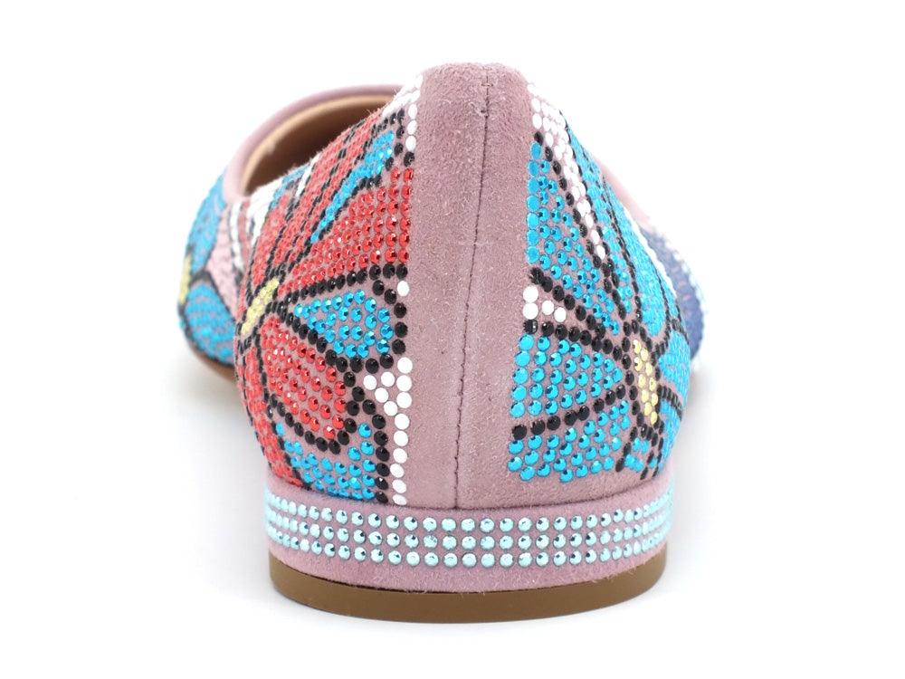BELLE VIE Ballerina Rosa Strass VIACORTA - Sandrini Calzature e Abbigliamento