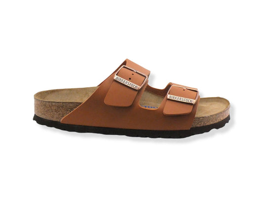 BIRKENSTOCK Arizona Ciabatta Due Fibbie Donna Arancione Ginger Brown 0051793 - Sandrini Calzature e Abbigliamento