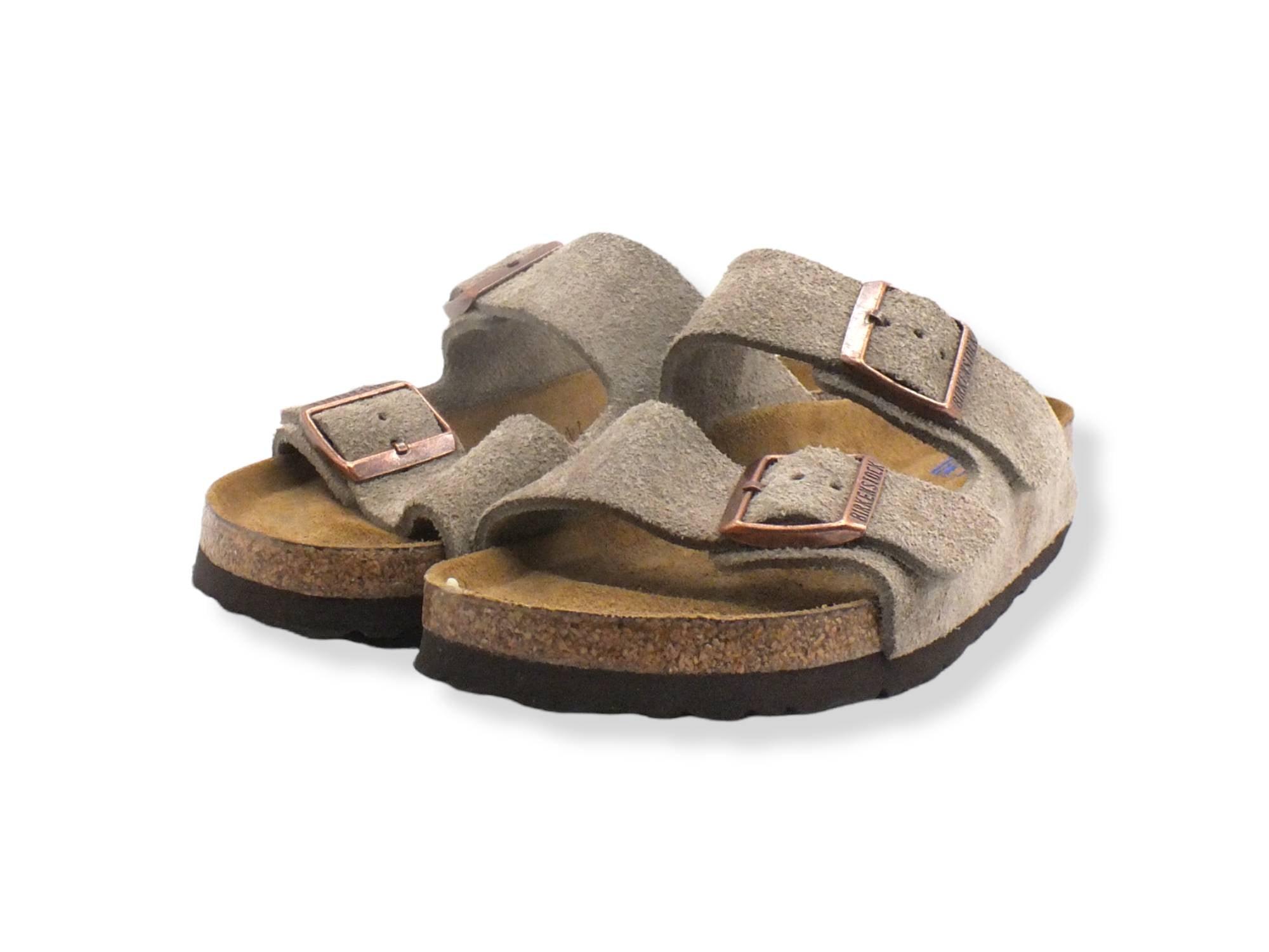 BIRKENSTOCK Arizona Ciabatta Due Fibbie Donna Beige Taupe 0951303 - Sandrini Calzature e Abbigliamento