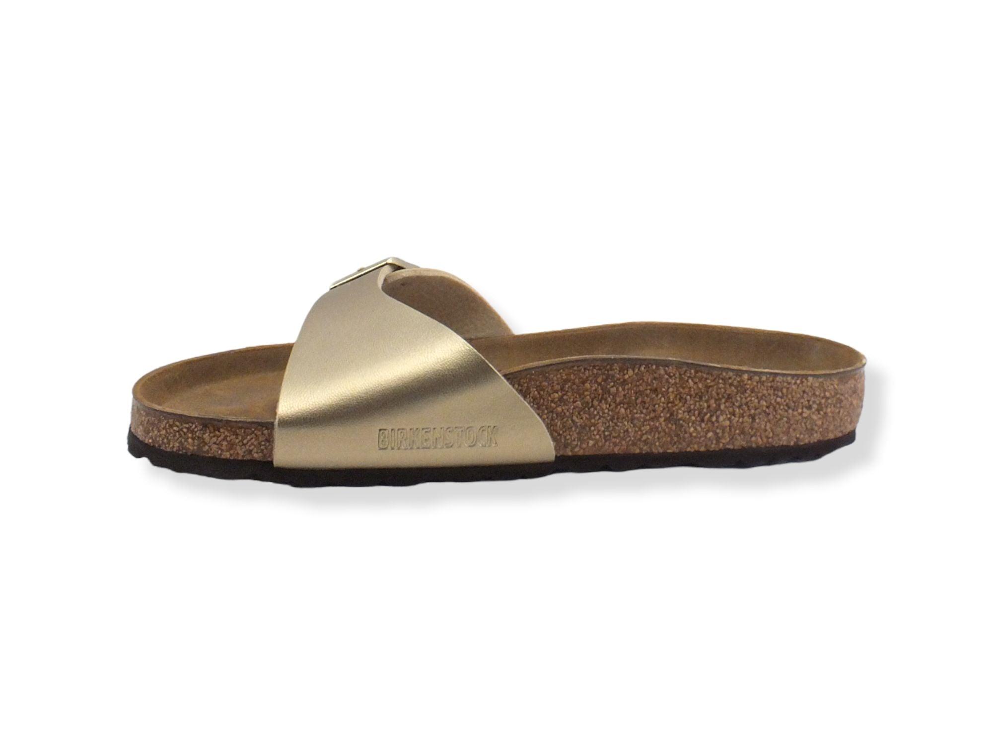 BIRKENSTOCK Madrid Ciabatta Fibbia Donna Gold 1016106 - Sandrini Calzature e Abbigliamento