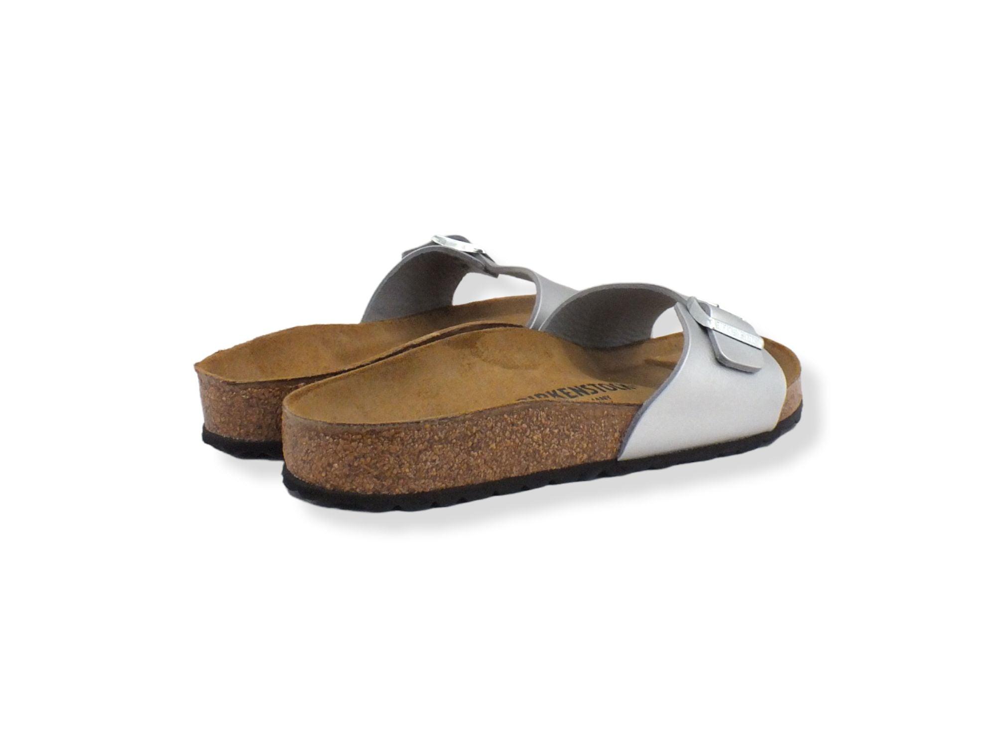 BIRKENSTOCK Madrid Ciabatta Fibbia Donna Silver 0040411 - Sandrini Calzature e Abbigliamento