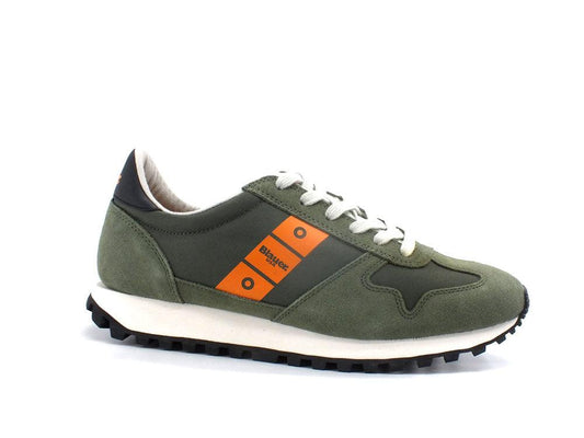 BLAUER Dawson 02 Sneaker Nylon Military Green S2DAWSON02 - Sandrini Calzature e Abbigliamento