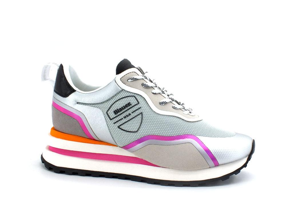 BLAUER Marple 01 Sneaker Traforata Mesh Silver Argento S2MARPLE01 - Sandrini Calzature e Abbigliamento