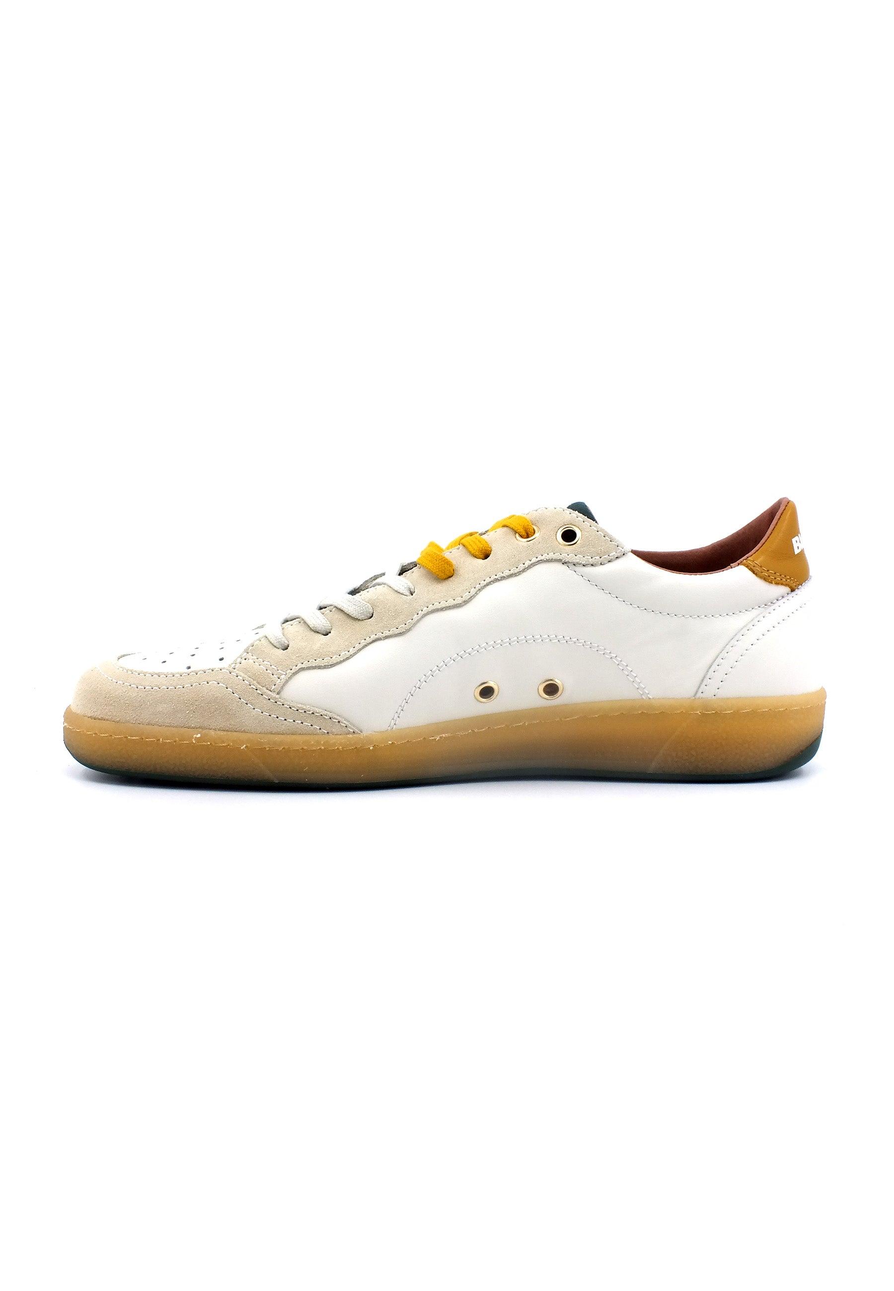 BLAUER Murray 01 Sneaker Uomo White Tellow Green S3MURRAY01 - Sandrini Calzature e Abbigliamento