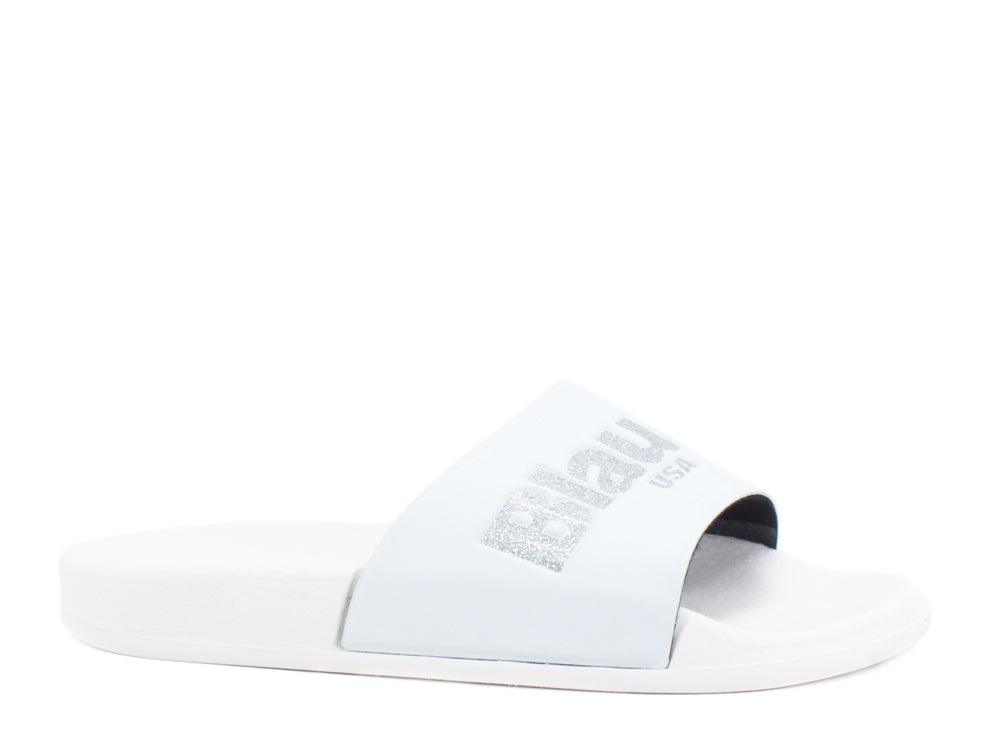 BLAUER Palm01 Ciabatta White S0PALM01-PUC - Sandrini Calzature e Abbigliamento