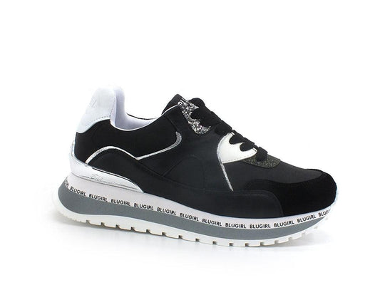 BLUGIRL Blumarine Babe 01 Sneaker Calf Black Nero 6A2513PX181 - Sandrini Calzature e Abbigliamento