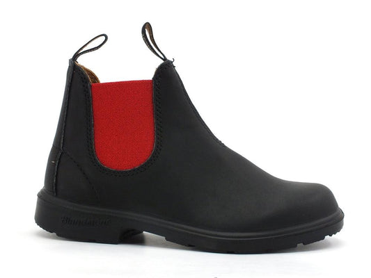 BLUNDSTONE Stivaletto Polacco Elastico Bambino Black Red 581 - Sandrini Calzature e Abbigliamento