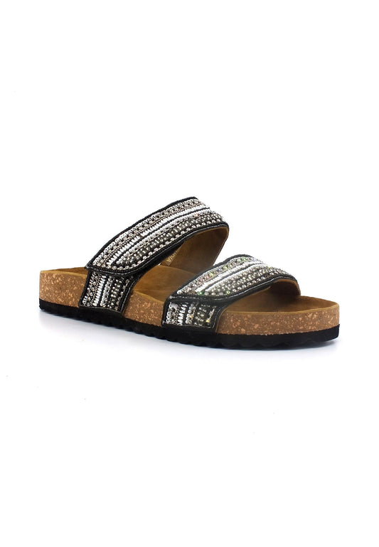 CAFENOIR Ciabatta Donna Multi Nero GD9110 - Sandrini Calzature e Abbigliamento