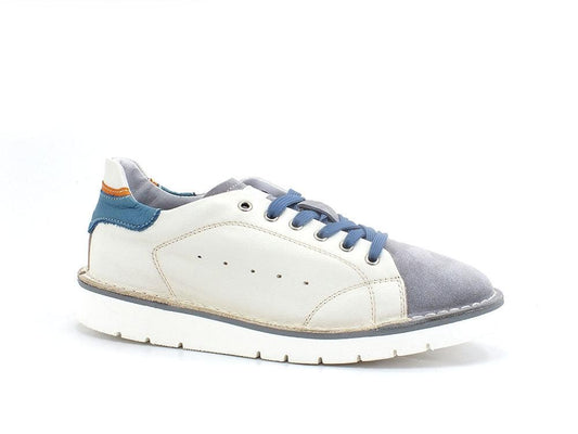 CAFENOIR Sneaker Pelle Bicolor Grigio Bianco TS1230 - Sandrini Calzature e Abbigliamento