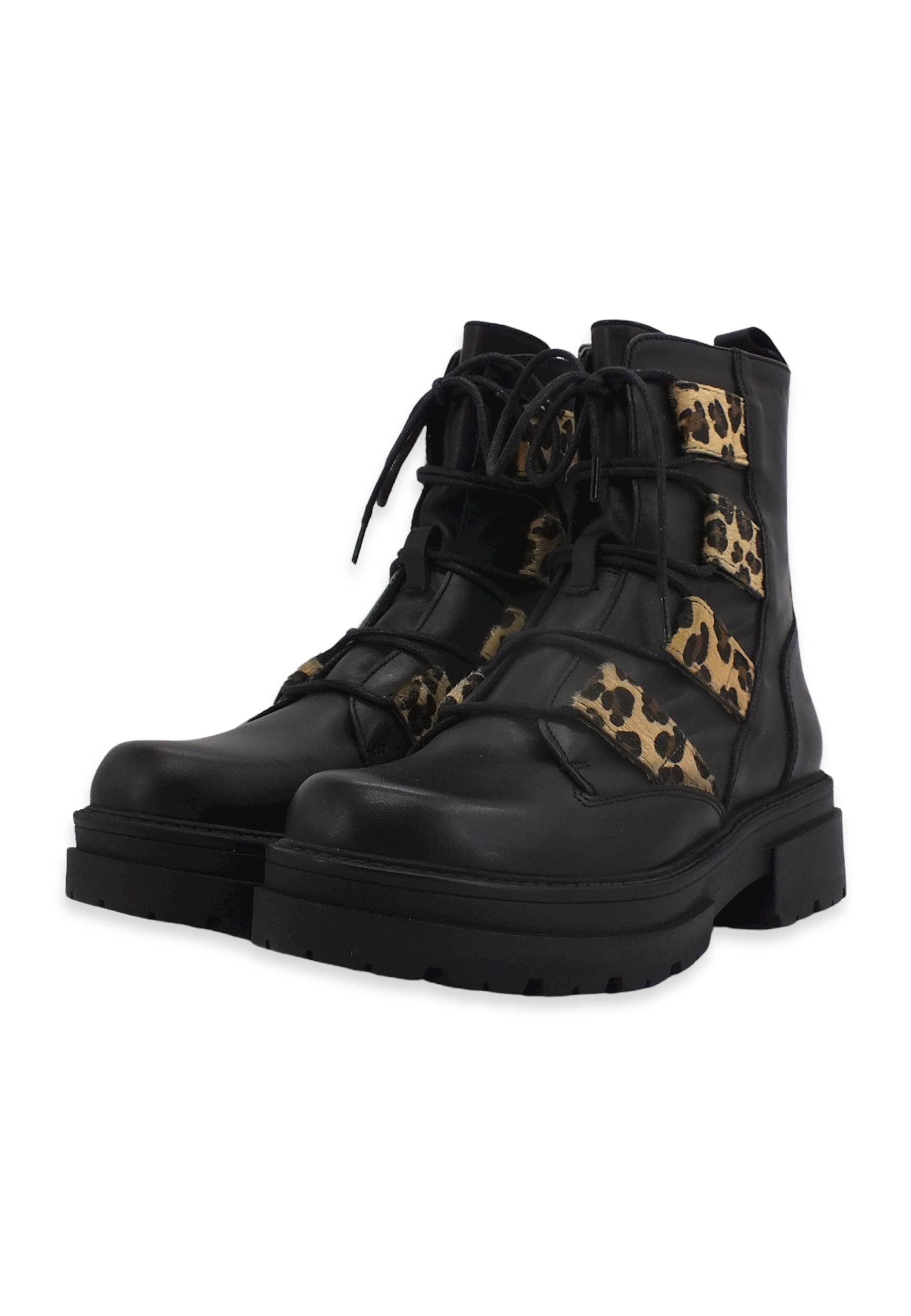 CAFENOIR Stivaletto Anfibio Donna Leo Nero EC1030 - Sandrini Calzature e Abbigliamento