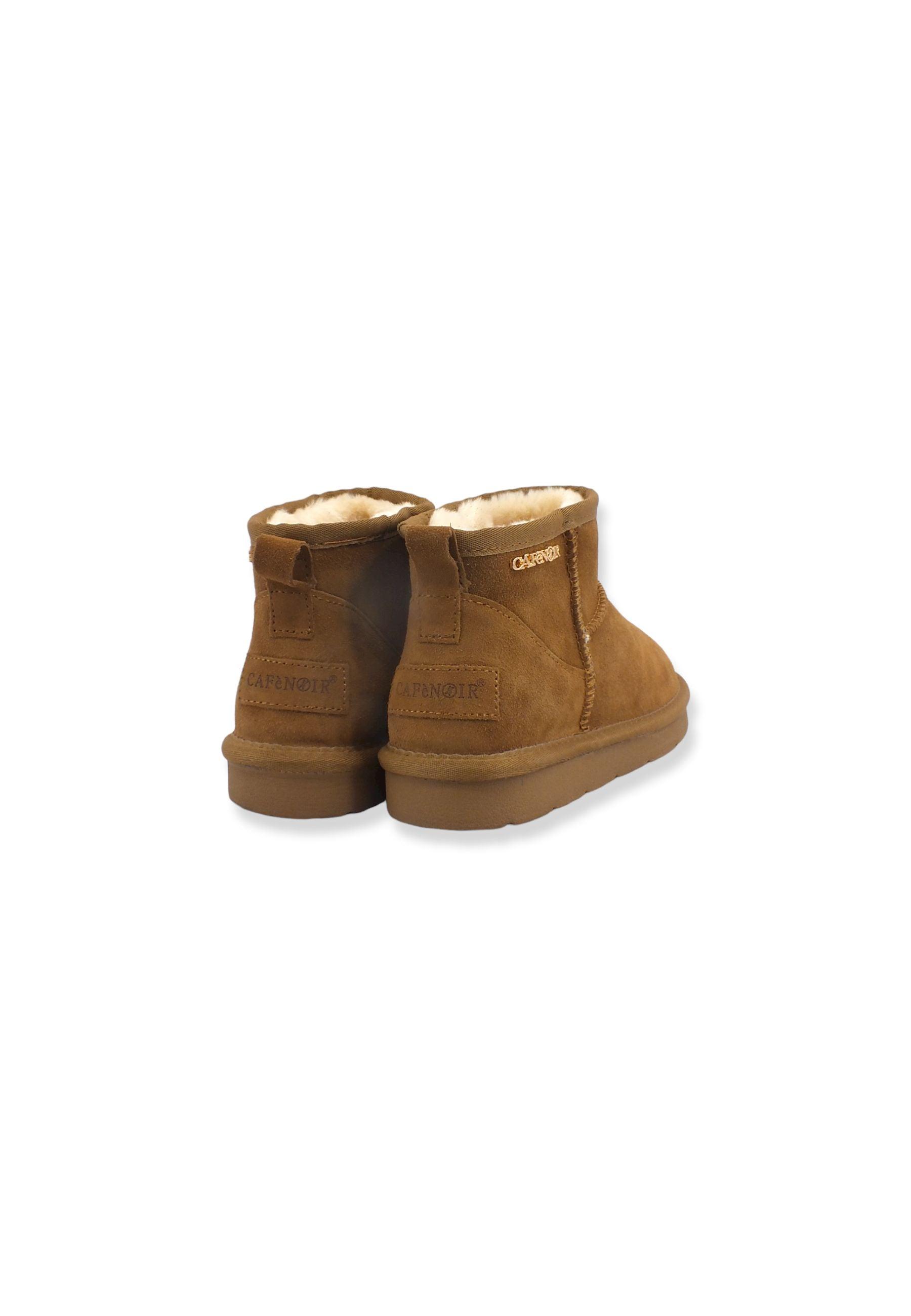 CAFENOIR Stivaletto Suede Con Pelo Donna Marrone Camel DR6030 - Sandrini Calzature e Abbigliamento