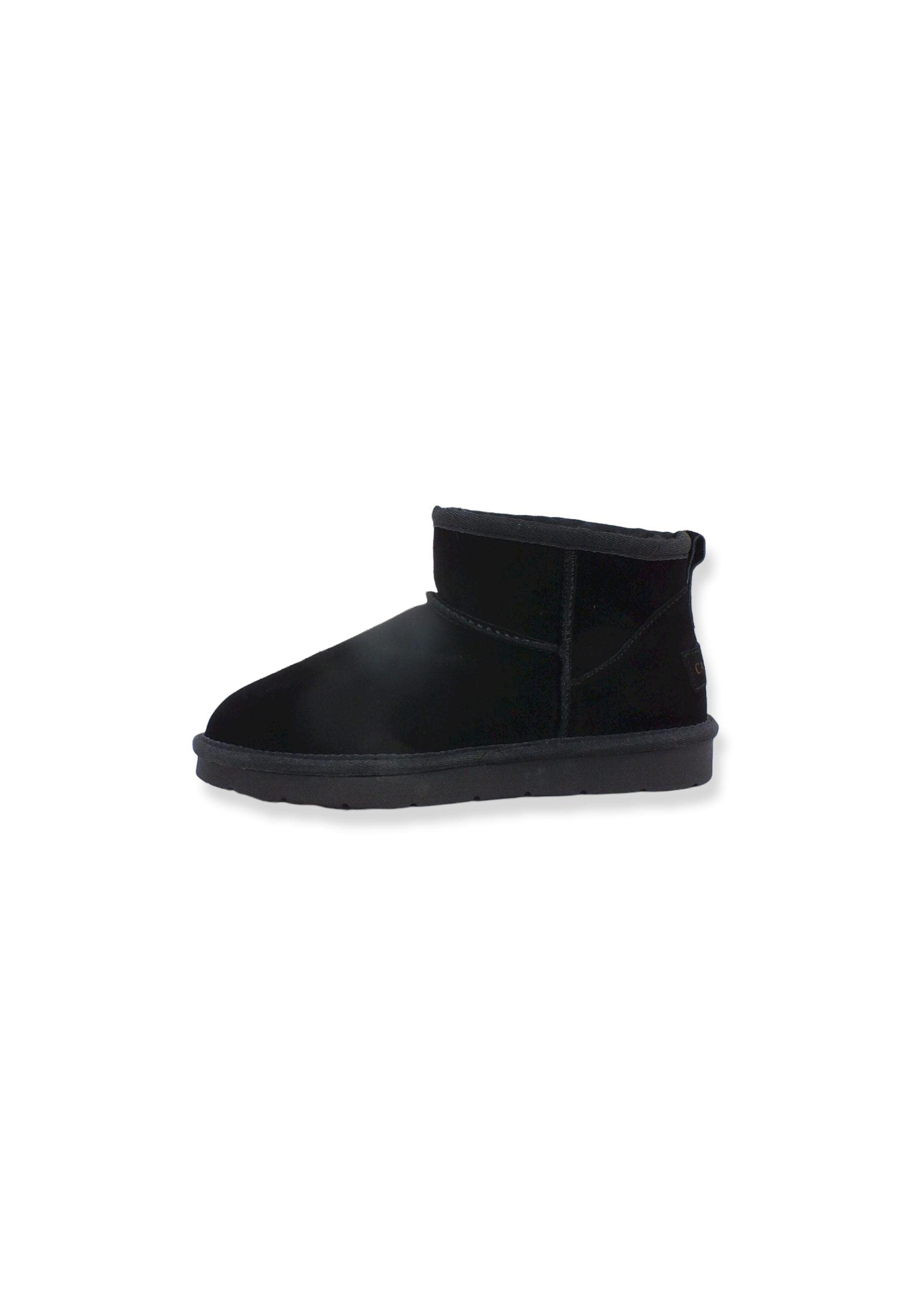 CAFENOIR Stivaletto Suede Con Pelo Donna Nero DR6030 - Sandrini Calzature e Abbigliamento