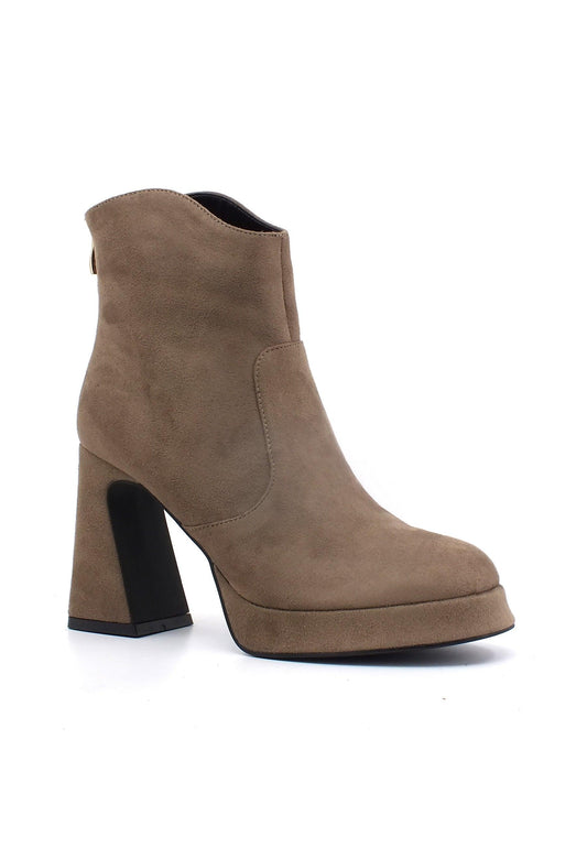 CAFENOIR Stivaletto Tronchetto Donna Taupe Marrone NC9007 - Sandrini Calzature e Abbigliamento