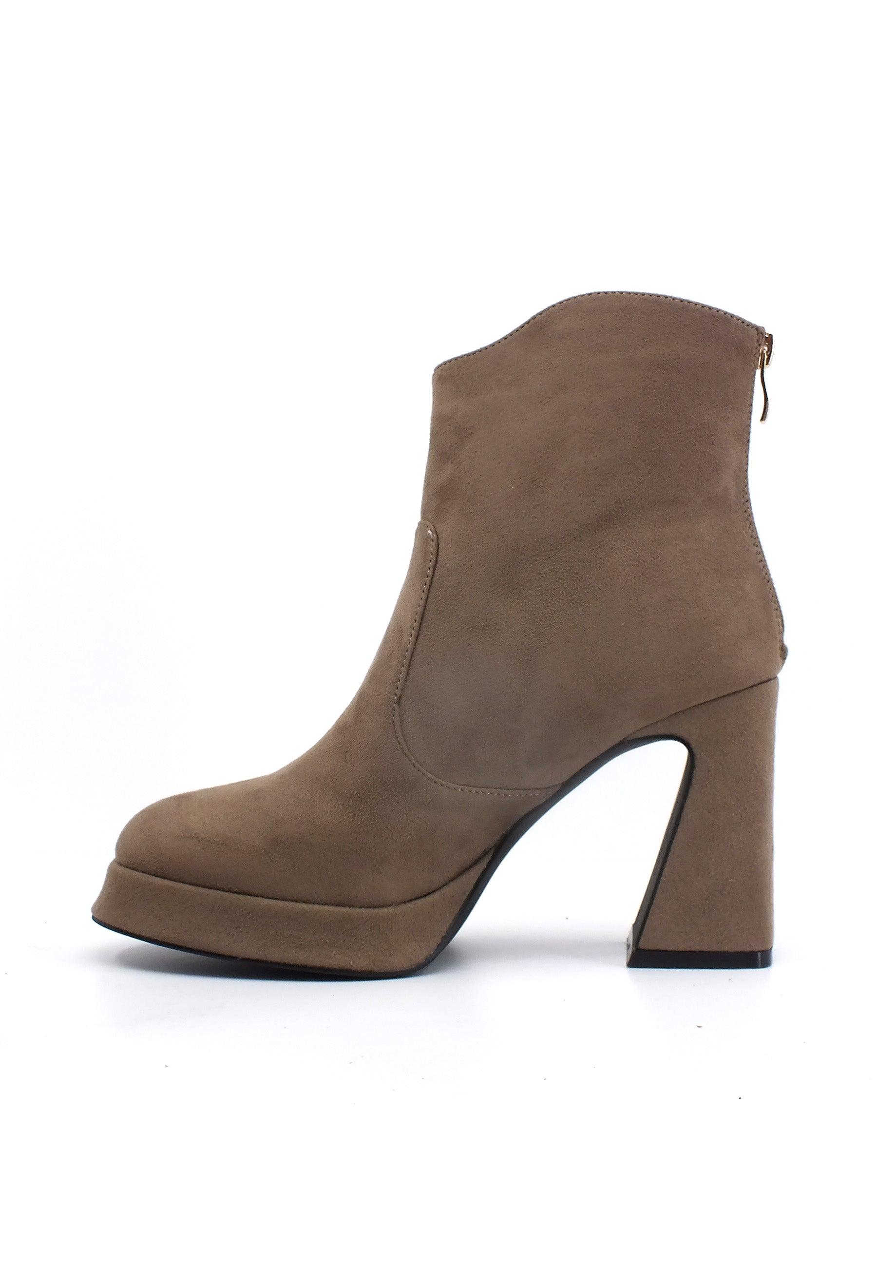 CAFENOIR Stivaletto Tronchetto Donna Taupe Marrone NC9007 - Sandrini Calzature e Abbigliamento