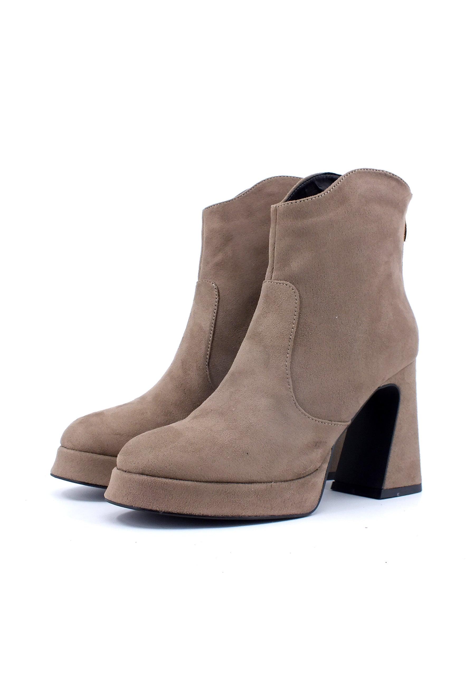 CAFENOIR Stivaletto Tronchetto Donna Taupe Marrone NC9007 - Sandrini Calzature e Abbigliamento