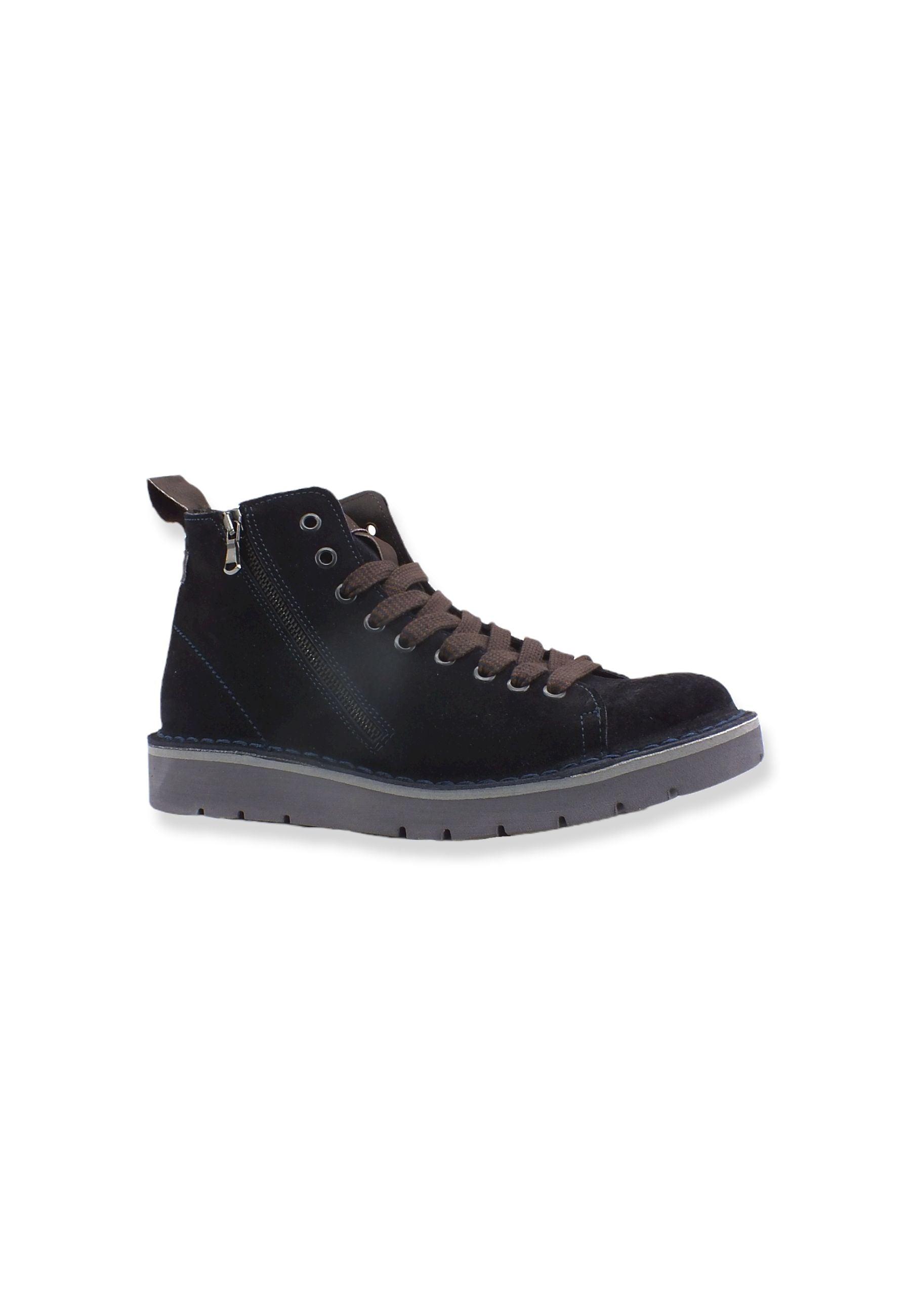 CAFENOIR Stringata Suede Uomo Blu TS6200 - Sandrini Calzature e Abbigliamento