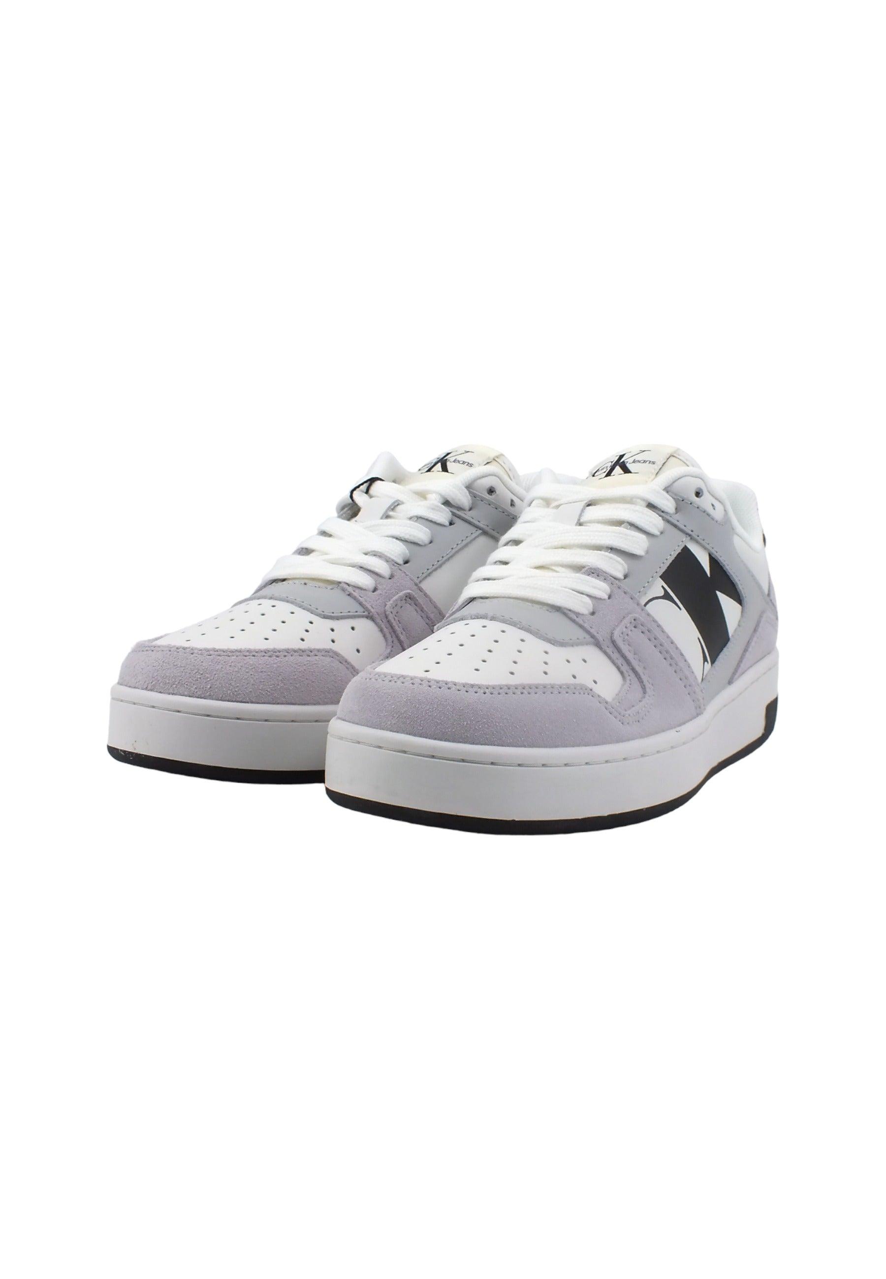 CALVIN KLEIN Basket Cupsole Sneaker White Purple YW0YW01051 - Sandrini Calzature e Abbigliamento