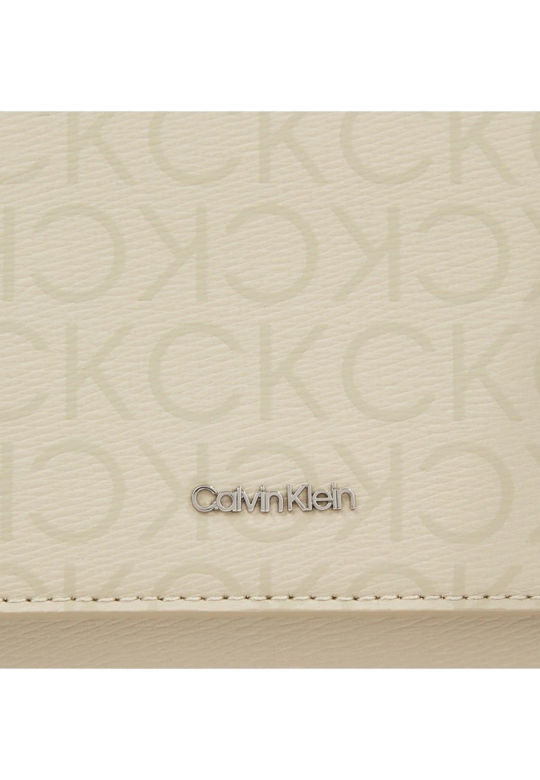 CALVIN KLEIN Borsa Shoulder Bag Epi-Monogram Donna Stony Beige K60K611762 - Sandrini Calzature e Abbigliamento