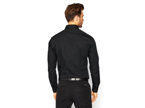 CALVIN KLEIN Camicia Slim Fit Poplin Black K10K108229 - Sandrini Calzature e Abbigliamento