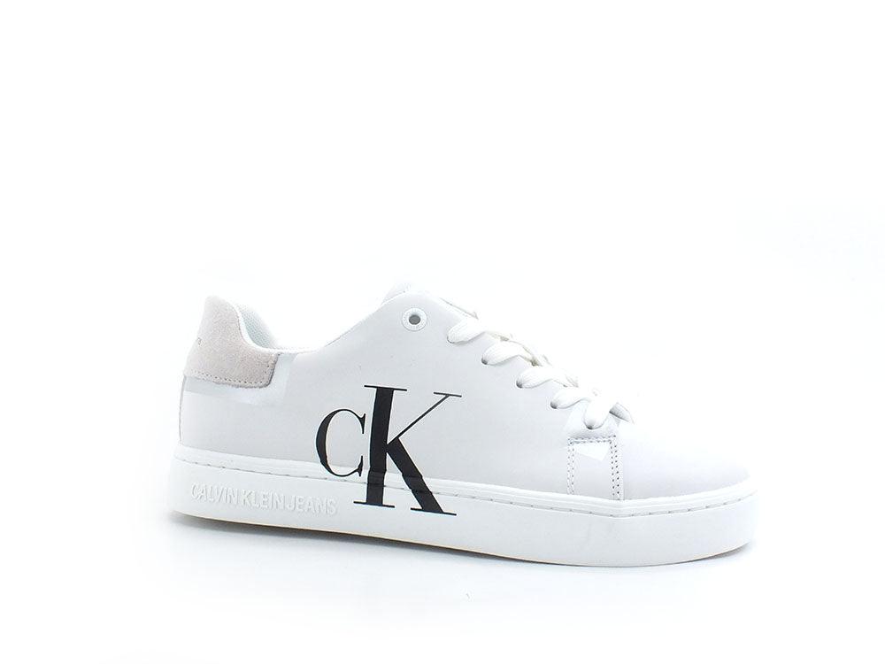 CALVIN KLEIN Classic Cupsole 2 Sneaker Logo White Silver YW0YW00501 - Sandrini Calzature e Abbigliamento