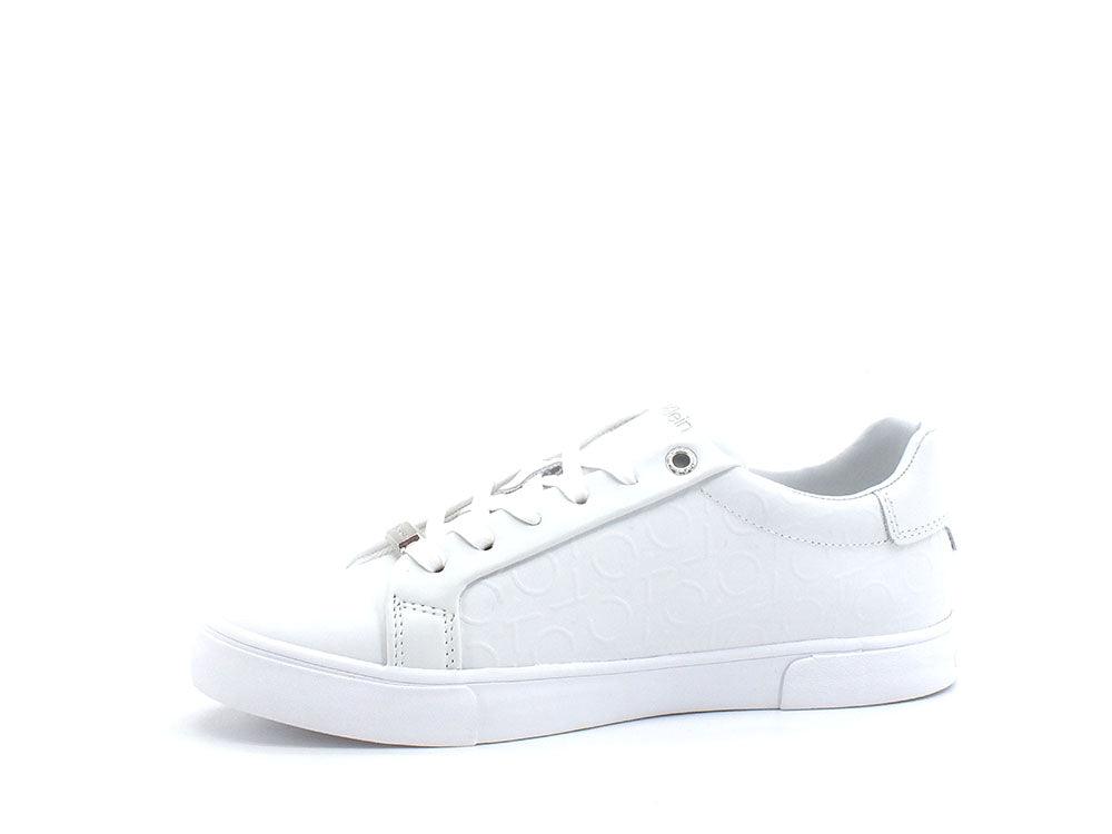 CALVIN KLEIN Low Pro Lace Up Sneaker Loghi Triple White HW0HW00801 - Sandrini Calzature e Abbigliamento