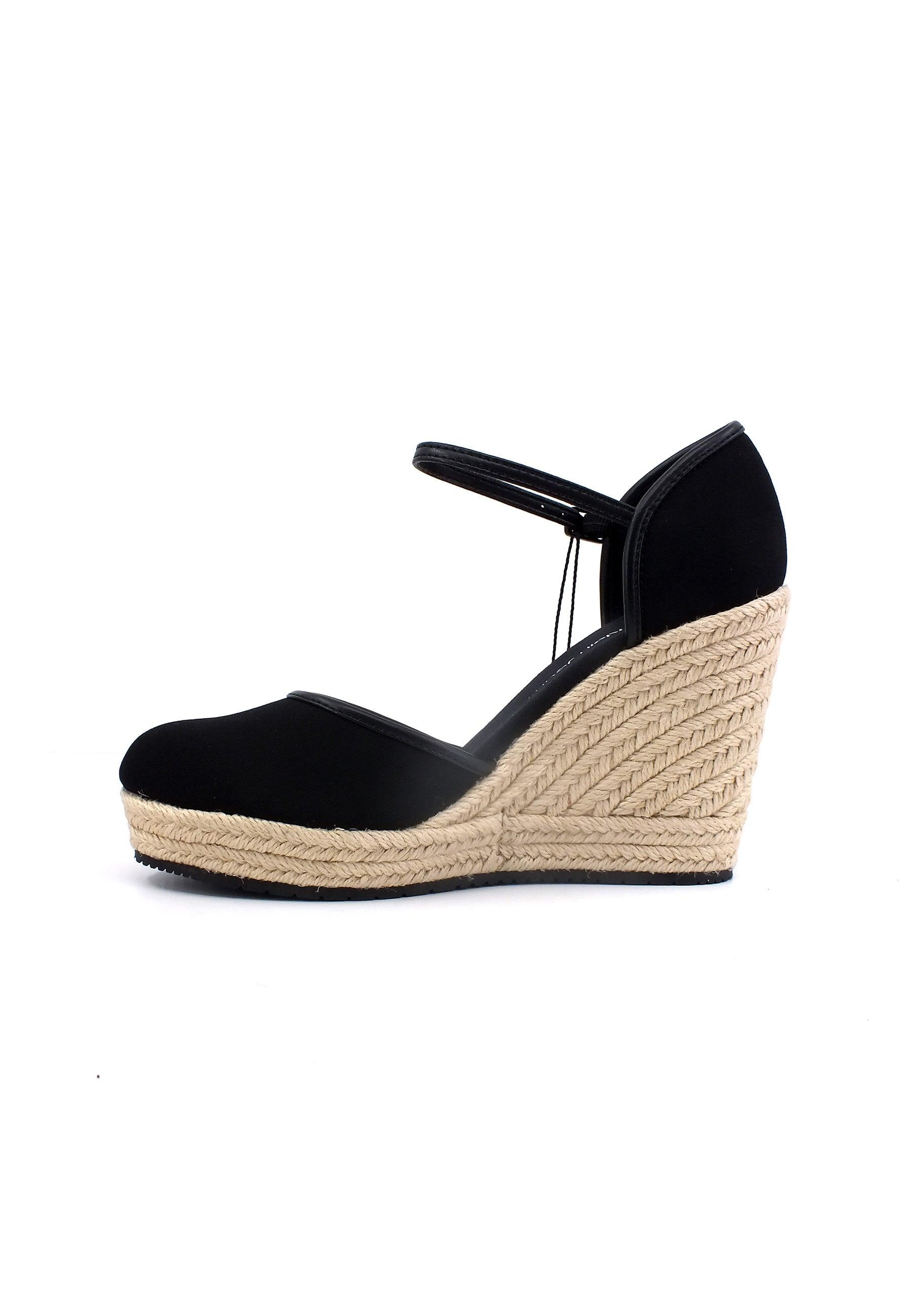 CALVIN KLEIN Sandalo Zeppa Donna Black YW0YW01194 - Sandrini Calzature e Abbigliamento