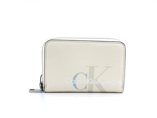 CALVIN KLEIN Sculpted Mono Med Zip Portafoglio Tofu K60K608960 - Sandrini Calzature e Abbigliamento