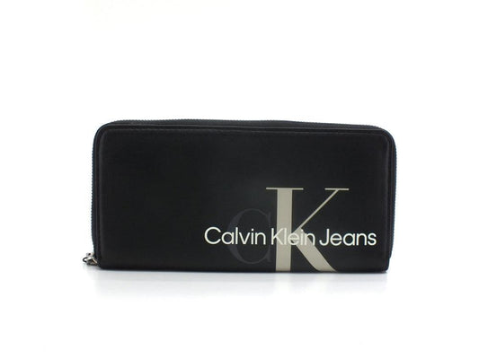 CALVIN KLEIN Sculpted Mono Zip Portafoglio Black K60K608958 - Sandrini Calzature e Abbigliamento