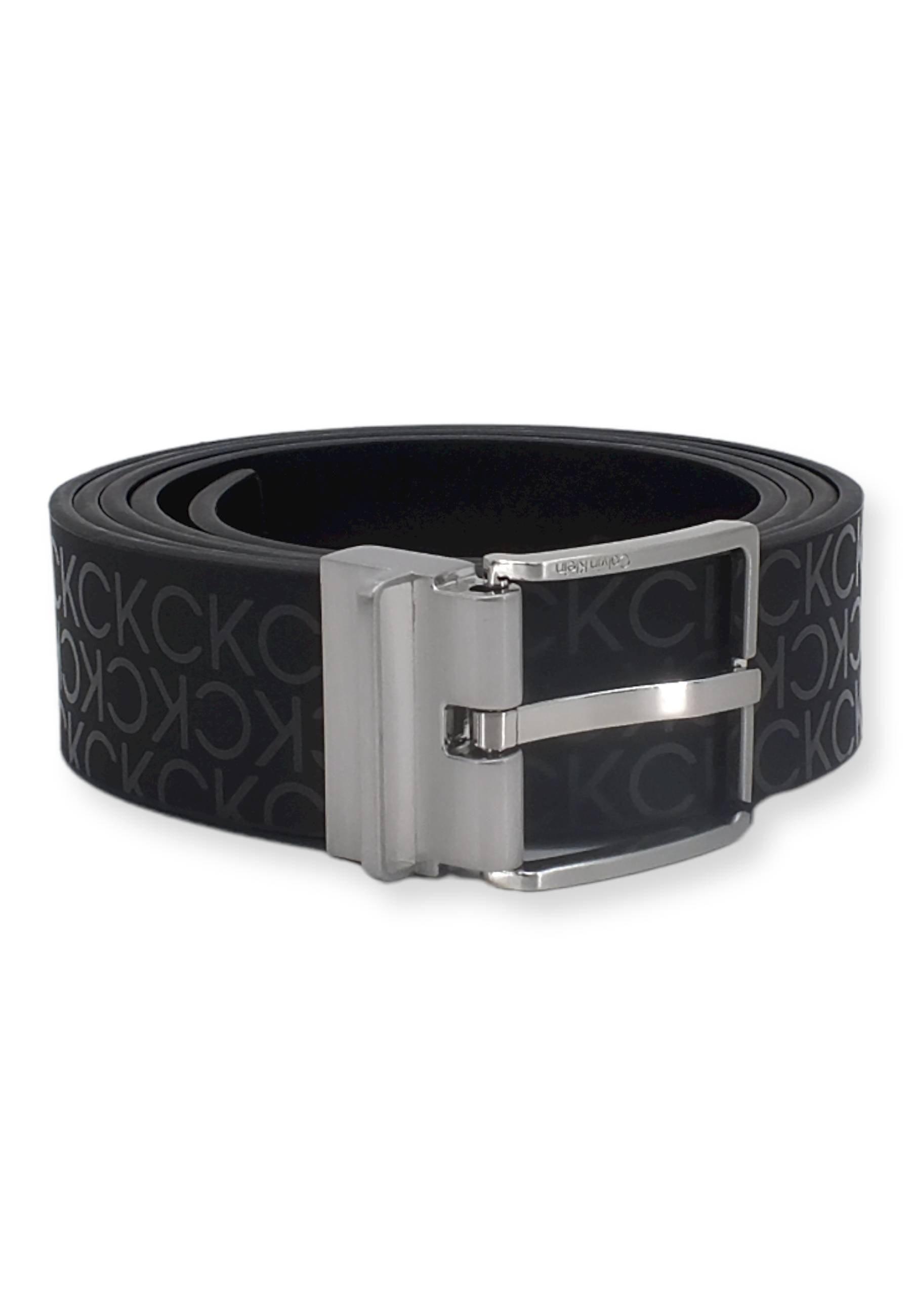 CALVIN KLEIN Slim Loop Cintura Uomo Black Smooth K50K509657 - Sandrini Calzature e Abbigliamento