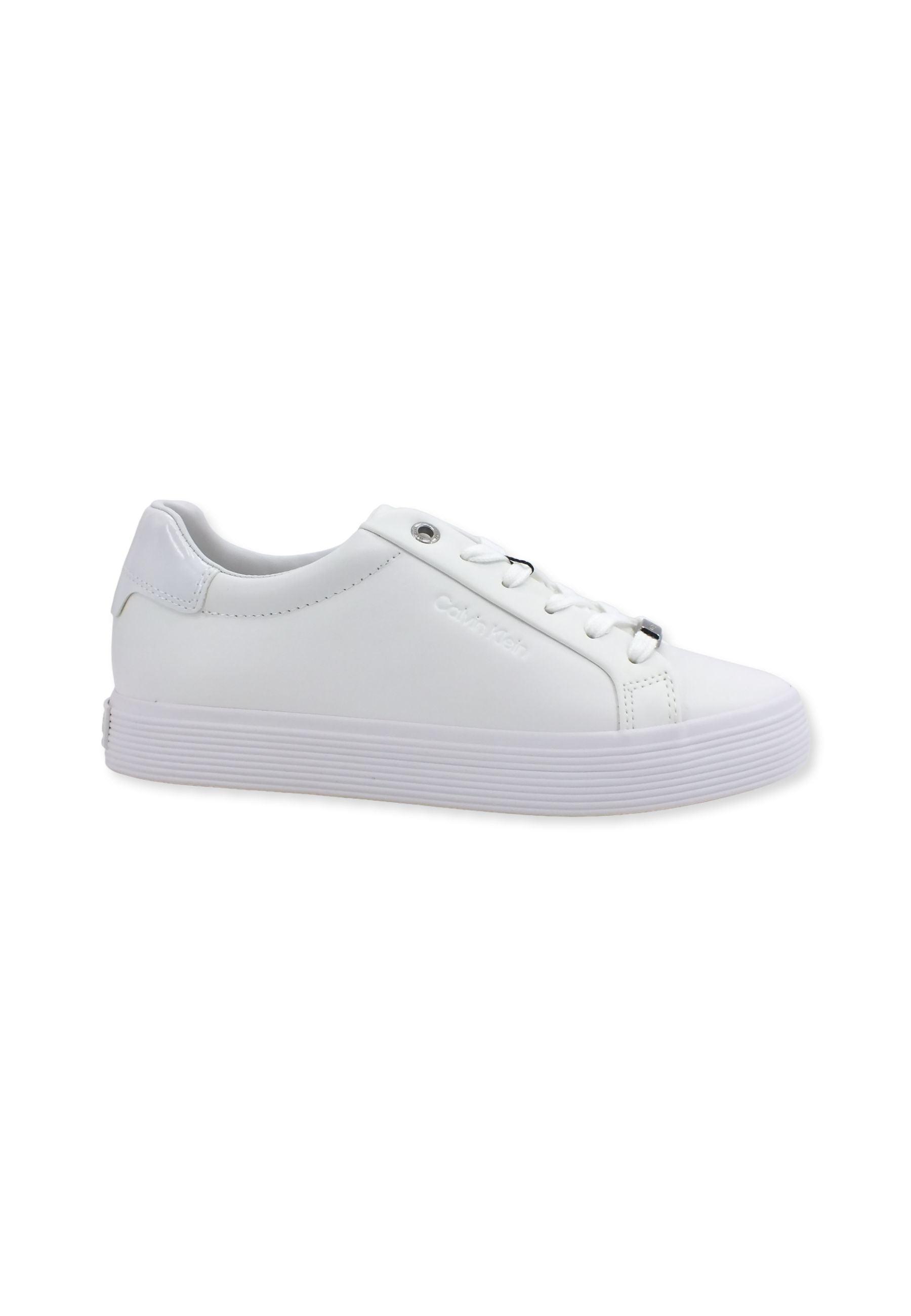 CALVIN KLEIN Sneaker Donna Triple White HW0HW01372 - Sandrini Calzature e Abbigliamento