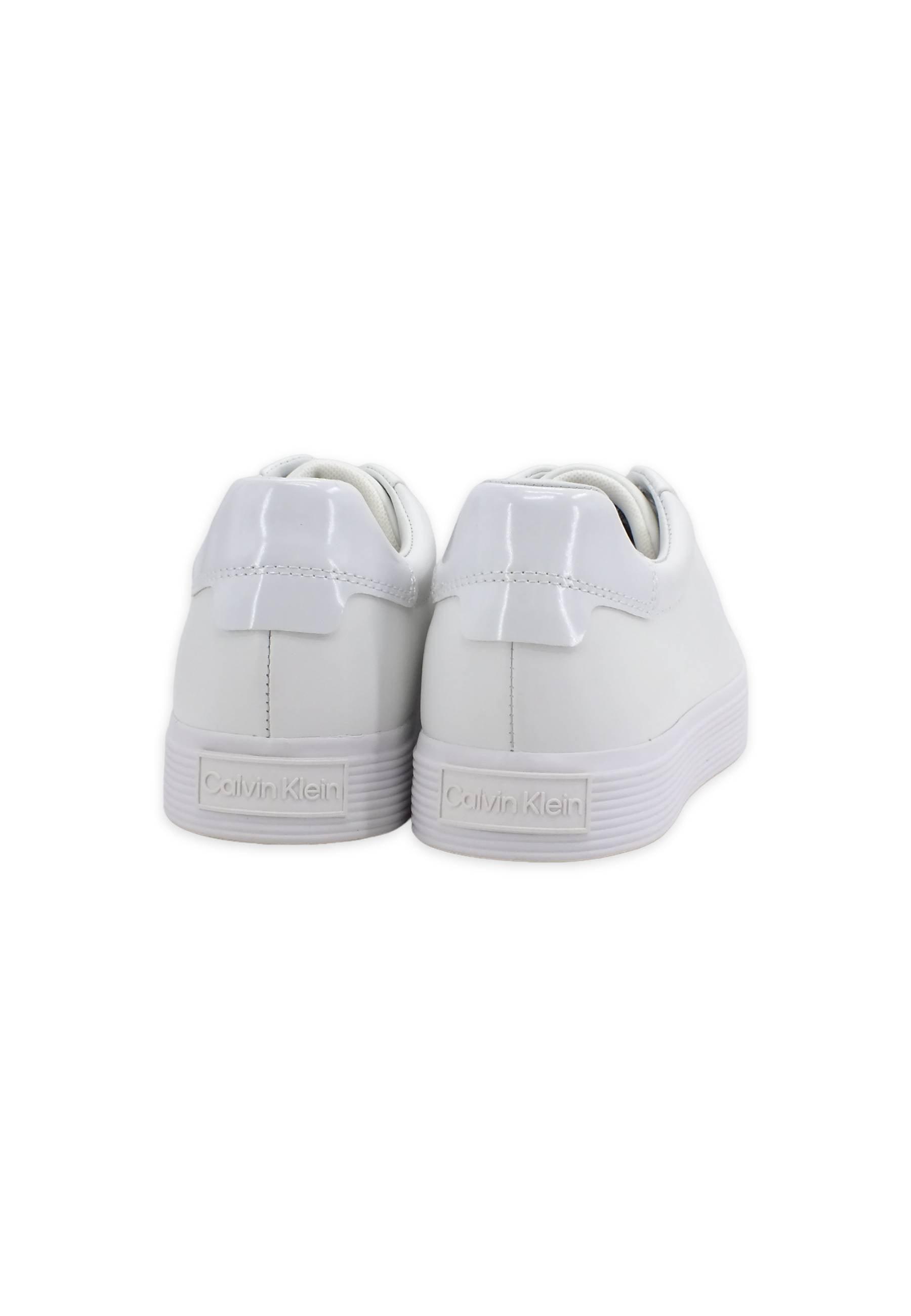 CALVIN KLEIN Sneaker Donna Triple White HW0HW01372 - Sandrini Calzature e Abbigliamento