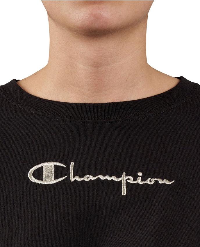 CHAMPION By Chiara Ferragni T-Shirt Fiocco Black 113560 - Sandrini Calzature e Abbigliamento