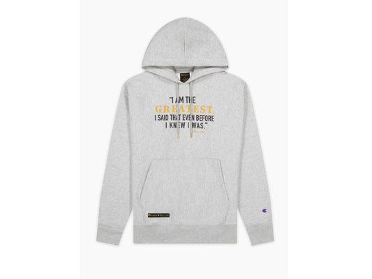 CHAMPION Cassius Clay Muhammad Ali Limited Felpa Hoodie Grigio 217611 - Sandrini Calzature e Abbigliamento