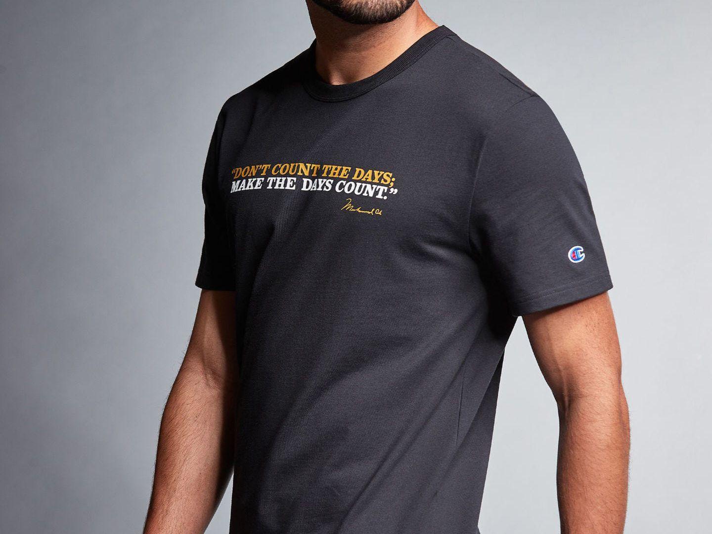 CHAMPION Cassius Clay Muhammad Ali Limited T-Shirt Nero 217612 - Sandrini Calzature e Abbigliamento